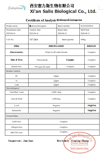 COA-hydroxychloroquine powder COA-hydroxychloroquine powder