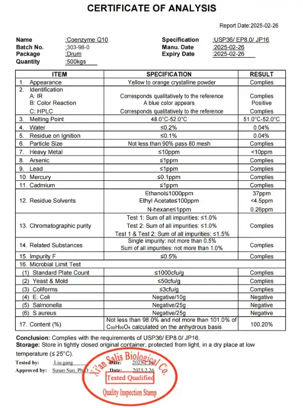 Coenzyme Q10 COA Coenzyme Q10 COA